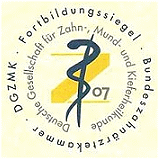Zahnarzt Dr. K&auml;mpfe aus Berlin Spandau: Fortbildungssiegel der DGZMK