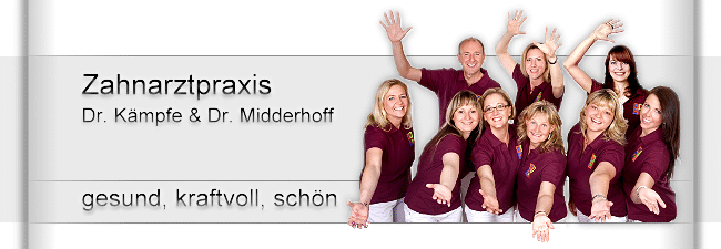 Startseite der Zahnarztpraxis Dr. Kaempfe und Dr. Midderhoff